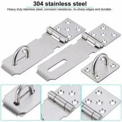 2 Pcs Porte Cadenas En Acier Inoxydable 5 Pouces Fermoir Cadenas Antirouille Durable Avec Vis Loquet De Porte Robustes Anti-corrosion Pour Portes Placard Armoire Tiroir Meubles - Argent 7 2 Pcs Porte Cadenas En Acier Inoxydable 5 Pouces Fermoir Cadenas Antirouille Durable Avec Vis Loquet De Porte Robustes Anti-corrosion Pour Portes Placard Armoire Tiroir Meubles - Argent -Rapid Soldes Boutique 89224738 3