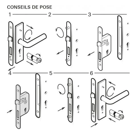 THIRARD - Boitier De Serrure Encastrable à Cylindre Pour Entrée, Axe 50mm, 4 Pênes, Rosaces Ouvertes, Bouts Ronds, Laiton 3 THIRARD - Boitier De Serrure Encastrable à Cylindre Pour Entrée, Axe 50mm, 4 Pênes, Rosaces Ouvertes, Bouts Ronds, Laiton – Image 3
