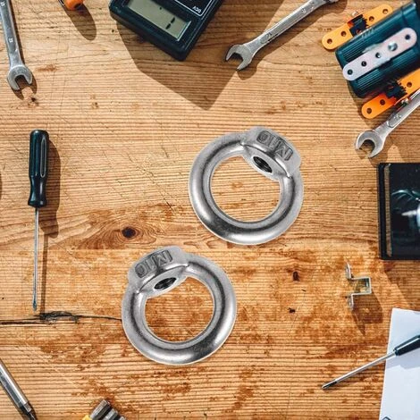 6 Pièces M12 Écrou à Oeil De Levage Acier Inoxydable Écrou De Bague Métriques Matériel En Forme Anneau Femelle Fixation Écrou Fileté Pour Accessoires De Levage, Polissage De Surface, Argent 4 6 Pièces M12 Écrou à Oeil De Levage Acier Inoxydable Écrou De Bague Métriques Matériel En Forme Anneau Femelle Fixation Écrou Fileté Pour Accessoires De Levage, Polissage De Surface, Argent – Image 4