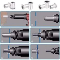 60 Pièces 304 Ecrou A Sertir M8 En Acier Inoxydable Tête Plate Ecrou Aveugle Rivet Fileté Ecrou A Rivet Pour Pince à Insert Fileté 7 60 Pièces 304 Ecrou A Sertir M8 En Acier Inoxydable Tête Plate Ecrou Aveugle Rivet Fileté Ecrou A Rivet Pour Pince à Insert Fileté -Rapid Soldes Boutique 89948108 3