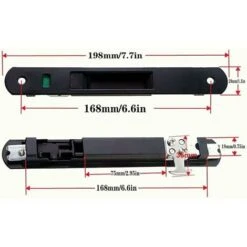 Verrou Baie Coulissante Fermeture - Serrure De Crochet De Fenêtre De Porte Mobile Moderne Simple Face De Verrouillage Pour La Maison Serrure Porte Baie Vitree Porte Coulissante Fermeture，2Pcs -Rapid Soldes Boutique 90600027 4