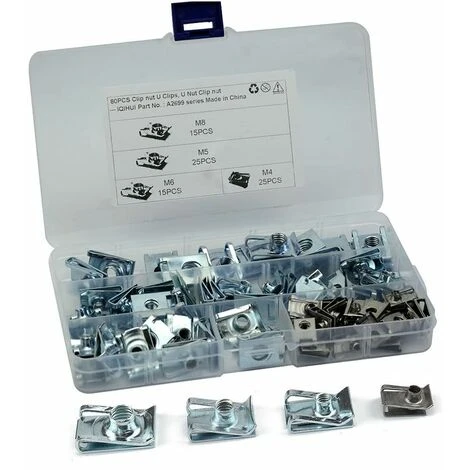 80 Pcs Carénage Spire Vitesse Clips Pince Fixation Vis Écrous Kits, U Écrou Carénage Printemps Carrosserie Garniture Panneau Moto Vélo U Clips Vitesse Attaches Vis Autotaraudeuse Vis Clips M4、M5、M6、M8 1 80 Pcs Carénage Spire Vitesse Clips Pince Fixation Vis Écrous Kits, U Écrou Carénage Printemps Carrosserie Garniture Panneau Moto Vélo U Clips Vitesse Attaches Vis Autotaraudeuse Vis Clips M4、M5、M6、M8