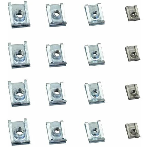 80 Pcs Carénage Spire Vitesse Clips Pince Fixation Vis Écrous Kits, U Écrou Carénage Printemps Carrosserie Garniture Panneau Moto Vélo U Clips Vitesse Attaches Vis Autotaraudeuse Vis Clips M4、M5、M6、M8 4 80 Pcs Carénage Spire Vitesse Clips Pince Fixation Vis Écrous Kits, U Écrou Carénage Printemps Carrosserie Garniture Panneau Moto Vélo U Clips Vitesse Attaches Vis Autotaraudeuse Vis Clips M4、M5、M6、M8 – Image 4
