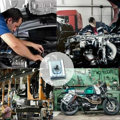 80 Pcs Carénage Spire Vitesse Clips Pince Fixation Vis Écrous Kits, U Écrou Carénage Printemps Carrosserie Garniture Panneau Moto Vélo U Clips Vitesse Attaches Vis Autotaraudeuse Vis Clips M4、M5、M6、M8 5 80 Pcs Carénage Spire Vitesse Clips Pince Fixation Vis Écrous Kits, U Écrou Carénage Printemps Carrosserie Garniture Panneau Moto Vélo U Clips Vitesse Attaches Vis Autotaraudeuse Vis Clips M4、M5、M6、M8 – Image 5