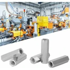 5pcs M10 Écrou Long Tige En Acier Au Carbone Écrous Hexagonaux De Couplage Écrous Hexagonaux Douille Écrou Fixations Filetées (M1040) 8 5pcs M10 Écrou Long Tige En Acier Au Carbone Écrous Hexagonaux De Couplage Écrous Hexagonaux Douille Écrou Fixations Filetées (M1040) -Rapid Soldes Boutique 91852219 4