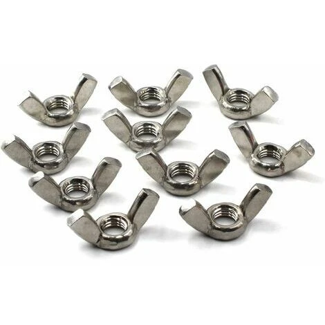 Écrou à Oreilles M10 Écrou Fileté En Acier Inoxydable 304 Écrou Torsadé à La Main (lot De 20) WHWY 1 Écrou à Oreilles M10 Écrou Fileté En Acier Inoxydable 304 Écrou Torsadé à La Main (lot De 20) WHWY