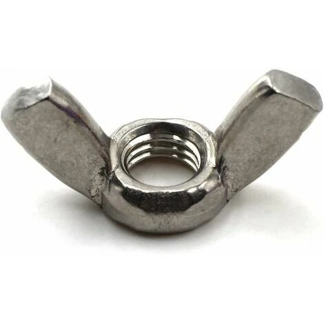 Écrou à Oreilles M10 Écrou Fileté En Acier Inoxydable 304 Écrou Torsadé à La Main (lot De 20) WHWY 3 Écrou à Oreilles M10 Écrou Fileté En Acier Inoxydable 304 Écrou Torsadé à La Main (lot De 20) WHWY – Image 3