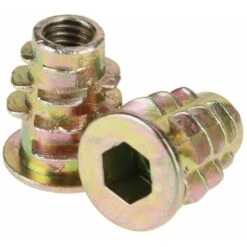 50 Pièces M5 13mm En Alliage De Zinc Tête D'entraînement Hexagonale écrous De Meubles Filetés Pour Insert En Bois Inserts D'écrou Incorporer Des Pièces -Rapid Soldes Boutique 92680126 4