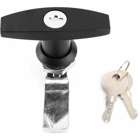 Serrure Porte De Garage Basculante,Serrure De Poignée En T Fixation Arrière Serrure En Forme De T Camion Boîte à Outils T Lock Serrure De Porte De Garage Avec Clés Pour Remorque Auvent De La Caravane 2 Serrure Porte De Garage Basculante,Serrure De Poignée En T Fixation Arrière Serrure En Forme De T Camion Boîte à Outils T Lock Serrure De Porte De Garage Avec Clés Pour Remorque Auvent De La Caravane – Image 2
