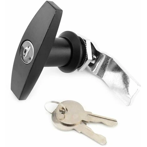 Serrure Porte De Garage Basculante,Serrure De Poignée En T Fixation Arrière Serrure En Forme De T Camion Boîte à Outils T Lock Serrure De Porte De Garage Avec Clés Pour Remorque Auvent De La Caravane 3 Serrure Porte De Garage Basculante,Serrure De Poignée En T Fixation Arrière Serrure En Forme De T Camion Boîte à Outils T Lock Serrure De Porte De Garage Avec Clés Pour Remorque Auvent De La Caravane – Image 3