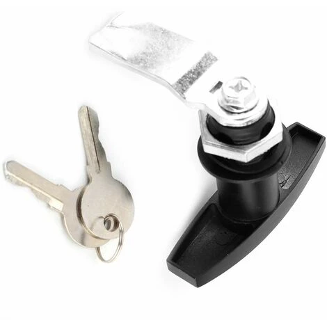 Serrure Porte De Garage Basculante,Serrure De Poignée En T Fixation Arrière Serrure En Forme De T Camion Boîte à Outils T Lock Serrure De Porte De Garage Avec Clés Pour Remorque Auvent De La Caravane 5 Serrure Porte De Garage Basculante,Serrure De Poignée En T Fixation Arrière Serrure En Forme De T Camion Boîte à Outils T Lock Serrure De Porte De Garage Avec Clés Pour Remorque Auvent De La Caravane – Image 5