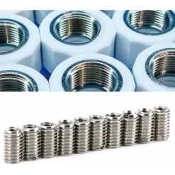 10 Pièces M4 X 0.7mm Filetage Femelle M6 X 1mm Filetage Mâle Inserts écrou Réducteur En Acier Inoxydable Pour Ordinateurs Lampes Moules équipement Mécanique -Rapid Soldes Boutique 92680240 4