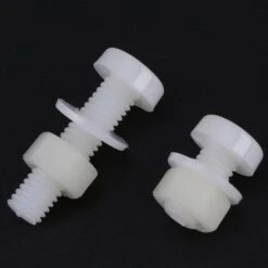 150pcs Coffret De Vis Boulons Écrous Noix Rondelles Assortiment Kit En Nylon Blanc M2 M2.5 M3 M4 M5 -Rapid Soldes Boutique 92680241 5