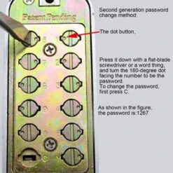 Verrouillage De Code, Serrure De Porte Sans Clé En Alliage De Zinc à 1 à 11 Chiffres Serrure à Code à Combinaison Pratique Et étanche Verrou De Sécurité Par Mot De Passe -Rapid Soldes Boutique 92911490 3