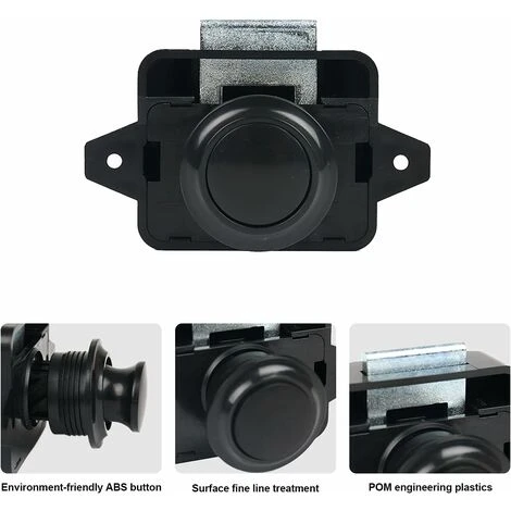 Loquet De Verrouillage à Bouton-poussoir, 5PSC Serrures De Porte Sans Clé Pour Camping-car, Yacht, Bateau, Loquet De Poignée De Porte D'armoire Pop Up Verrou De Porte En Nickel 2 Loquet De Verrouillage à Bouton-poussoir, 5PSC Serrures De Porte Sans Clé Pour Camping-car, Yacht, Bateau, Loquet De Poignée De Porte D'armoire Pop Up Verrou De Porte En Nickel – Image 2