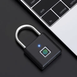 Serrure à Empreinte Digitale, 1 Pièce Argent Déverrouillage Portable, Serrure Intelligente, Serrure Biométrique Sans Clé Pour Les Sacs à Dos, Les Vélos, Les Casiers D'école, Les Casiers De Gymnase, Et -Rapid Soldes Boutique 93436468 5