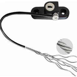 Verrou De Sécurité Enfant Noir, Serrure De Sécurité Pour Porte, Fenêtre, Tiroir, Placard, Réfrigérateur, Limiteur De Porte, Limiteur D'ouverture, Antivol Avec Vis Et Clés -Rapid Soldes Boutique 95205332 3