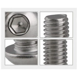 20PCS M420 A2 Bouton Hexagonal Intérieur En Acier Inoxydable / Dôme Vis Hexagonale -Rapid Soldes Boutique 95377784 3