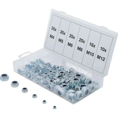 Coffret D' Ecrous Freins Nylstop Hexagonaux Metriques De M5 A M12 1 Coffret D' Ecrous Freins Nylstop Hexagonaux Metriques De M5 A M12