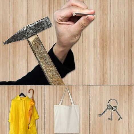 120 Pièces Clous épingles à Tête En Laiton Crochets Durcis Cintre épingles Murales 25mm 2 120 Pièces Clous épingles à Tête En Laiton Crochets Durcis Cintre épingles Murales 25mm – Image 2