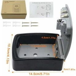 Boite à Clé Sécurisée, Supérieur Grand Clés Boîte, Coffre à Clé Avec Code Numérique à 4 Chiffres, Boite A Clef Mural Sécurisé Pour Intérieur Extérieur Maison Bureau Garage École Gymnase -Rapid Soldes Boutique 95971520 5