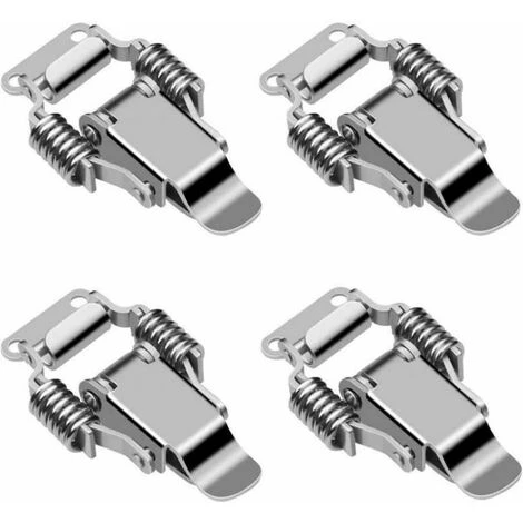 GP 4 Pièces Loquet De Serrage En Acier Inoxydable Loquet De Bote De Verrouillage Levier Fermeture Levier Moraillon De Porte Loquet Bascule Fermoir Ressort Loquet A Bascule 1 GP 4 Pièces Loquet De Serrage En Acier Inoxydable Loquet De Bote De Verrouillage Levier Fermeture Levier Moraillon De Porte Loquet Bascule Fermoir Ressort Loquet A Bascule