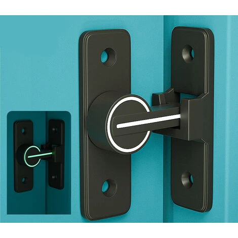 Verrouillage Sans Pêne Phosphorescent - Noir, 1 Jeu 3 Verrouillage Sans Pêne Phosphorescent - Noir, 1 Jeu – Image 3