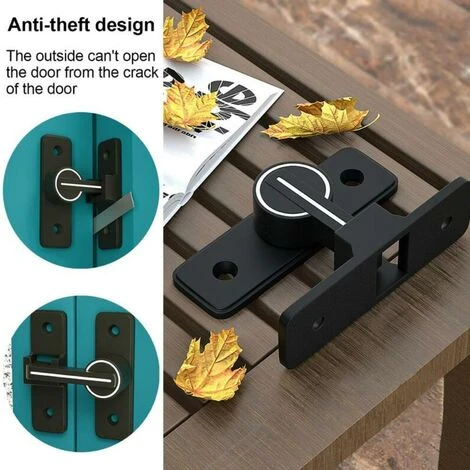 Verrouillage Sans Pêne Phosphorescent - Noir, 1 Jeu 4 Verrouillage Sans Pêne Phosphorescent - Noir, 1 Jeu – Image 4