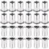 60 PCS M5/6/8 Acier Inoxydable 304 Rivet Écrou,Écrous à Sertir Rivet Écrou à Tête Plate Nutsert En Acier Écrou Outil Plat Tête Filetée Rivet Nutsert Ecrous De Rivet Insert Filetage Métrique H13