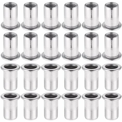 60 PCS M5/6/8 Acier Inoxydable 304 Rivet Écrou,Écrous à Sertir Rivet Écrou à Tête Plate Nutsert En Acier Écrou Outil Plat Tête Filetée Rivet Nutsert Ecrous De Rivet Insert Filetage Métrique H13 1 60 PCS M5/6/8 Acier Inoxydable 304 Rivet Écrou,Écrous à Sertir Rivet Écrou à Tête Plate Nutsert En Acier Écrou Outil Plat Tête Filetée Rivet Nutsert Ecrous De Rivet Insert Filetage Métrique H13