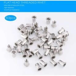 60 PCS M5/6/8 Acier Inoxydable 304 Rivet Écrou,Écrous à Sertir Rivet Écrou à Tête Plate Nutsert En Acier Écrou Outil Plat Tête Filetée Rivet Nutsert Ecrous De Rivet Insert Filetage Métrique H13 8 60 PCS M5/6/8 Acier Inoxydable 304 Rivet Écrou,Écrous à Sertir Rivet Écrou à Tête Plate Nutsert En Acier Écrou Outil Plat Tête Filetée Rivet Nutsert Ecrous De Rivet Insert Filetage Métrique H13 -Rapid Soldes Boutique 96462612 4