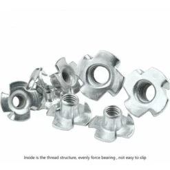 90pcs Ecrou En T 4 Griffes, Ecrous En T En Acier Au Carbone, M3/M4/M5/M6/M8, Travail Du Bois Meuble, Écrou Inserts En Acier Au Carbone T -Rapid Soldes Boutique 98766459 4