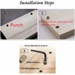 Pack De 20 Pièces M8 Écrou Hexagonal Fileté En Alliage De Zinc, Écrous D'Insert En Alliage De Zinc Assortiment (M817mm) -Rapid Soldes Boutique 99373592 4