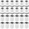 60 Pièces 304 Ecrou A Sertir M8 En Acier Inoxydable Tête Plate Ecrou Aveugle Rivet Fileté Ecrou A Rivet Pour Pince à Insert Fileté